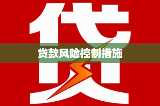 长城贷款风险控制措施