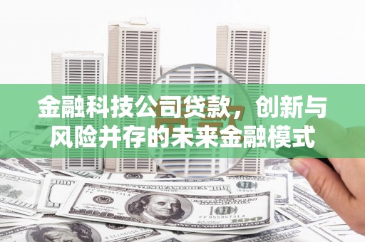 长城金融科技公司贷款，创新与风险并存的未来金融模式