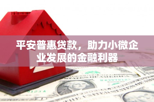 长城平安普惠贷款，助力小微企业发展的金融利器