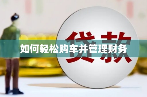 长城如何轻松购车并管理财务