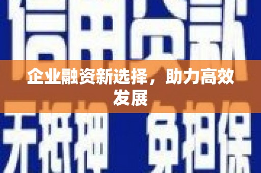 长城企业融资新选择，助力高效发展